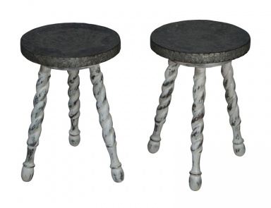 Hocker Waterfront Barley Twist Petzt Guild Master (Hocker)