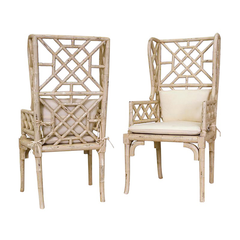 Stuhl Bamboo Wing-Back Chair Guild Master