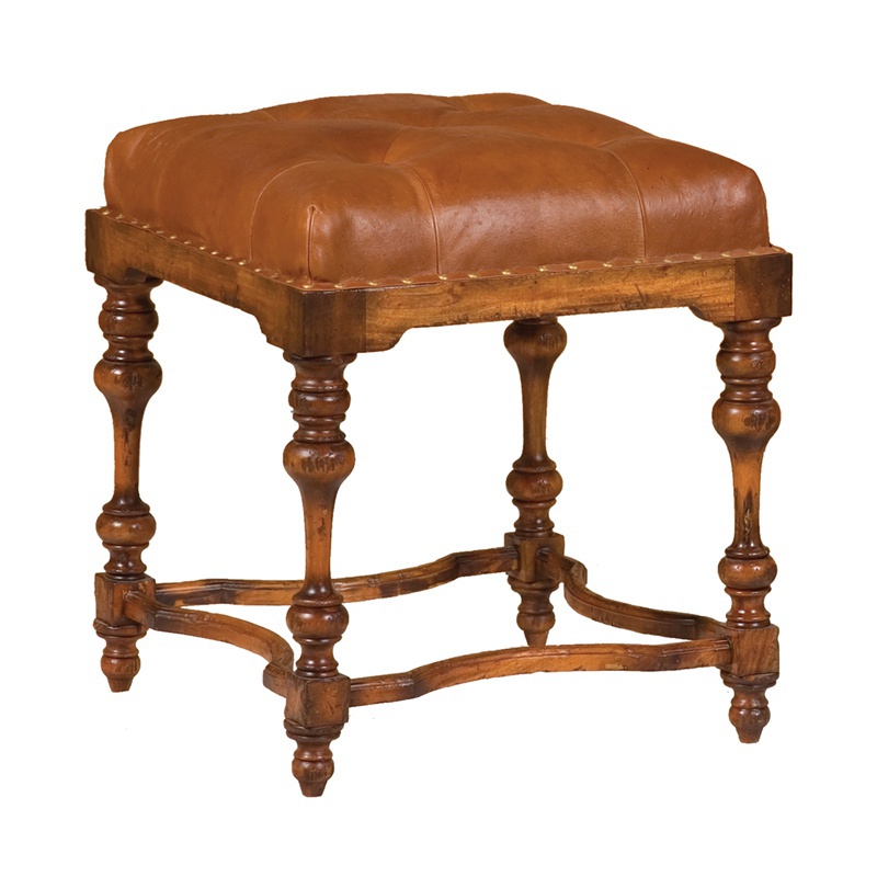 Chaiselongue Leather Ottoman Guild Master