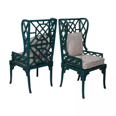 Stuhl Bamboo Wing-Back Chair