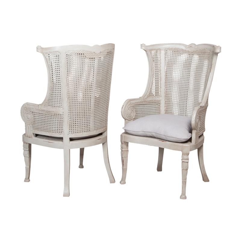 Stuhl Caned Wing-Back Chair Guild Master
