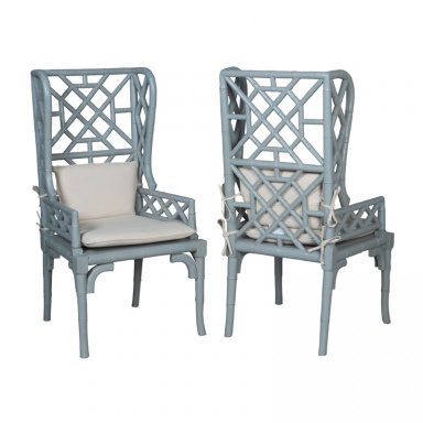 Stuhl Bamboo Wing-Back Chair