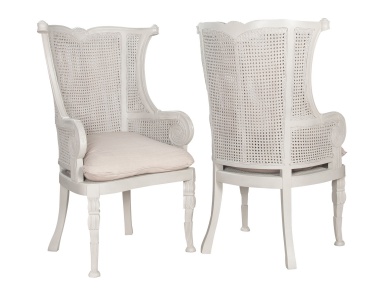 Stuhl Caned Wingback Chair Guild Master (Rattan Stuhl geflochten)