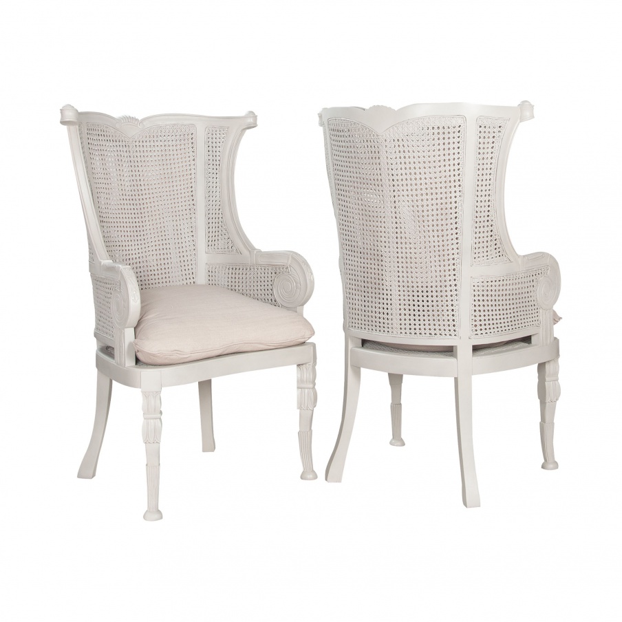 Stuhl Caned Wingback Chair Guild Master