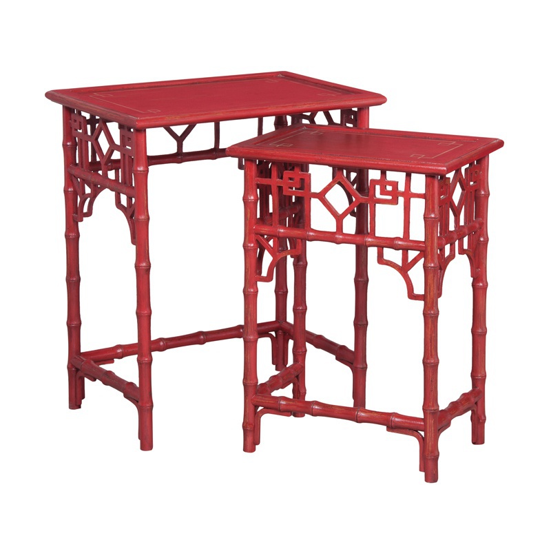 Tisch Global Bamboo Nesting Tables Guild Master