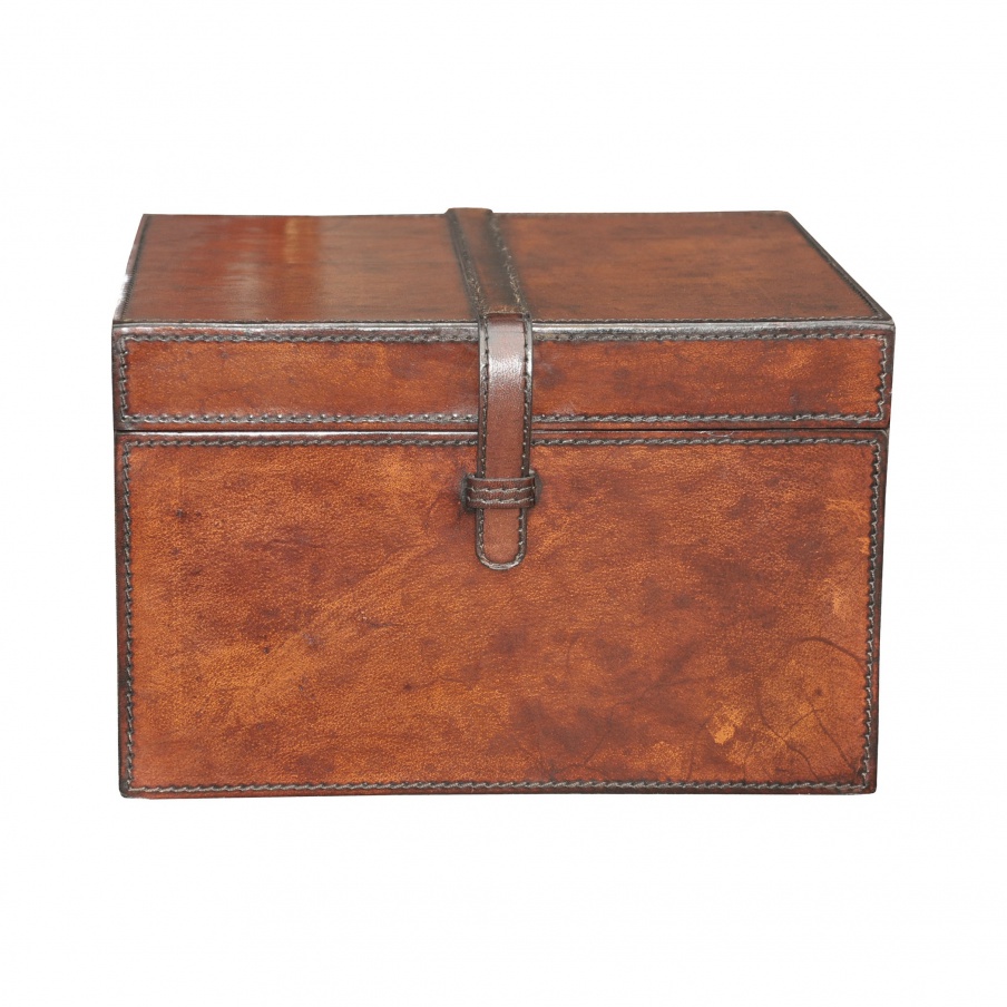 Aufbewahrungsbox Small Stitched Leather Box Guild Master