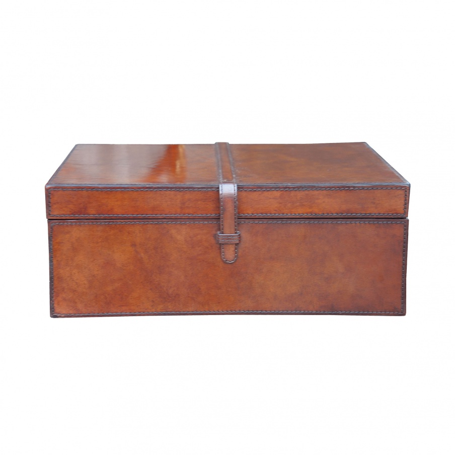 Aufbewahrungsbox Large Stitched Leather Box Guild Master