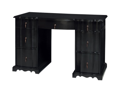 Schreibtisch Loretta Desk In Grain De Bois Noir Sterling
