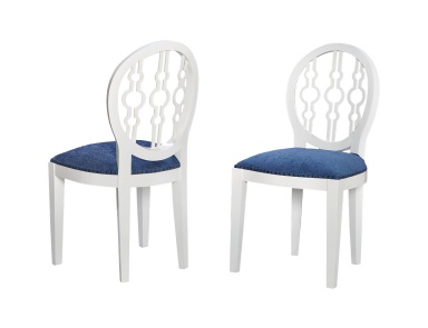 Sessel Dimple Chair In Cappuccino Foam And Navy Fabric Sterling