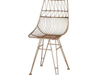 Stuhl Jette Chair In Rose Gold Sterling