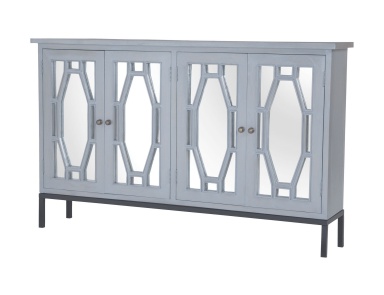 Tisch сервировочный (Beistelltisch) Presidio Cabinet Ii In Gravesend Grey - Medium Sterling
