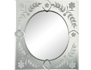 Wall Small Sqaure Venetian Mirror Sterling