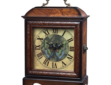 Uhr Green Butterfly Clock Sterling