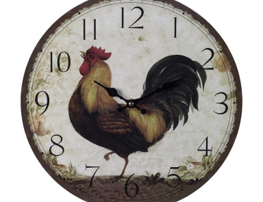 Die Wanduhr Rooster Wanduhr Sterling