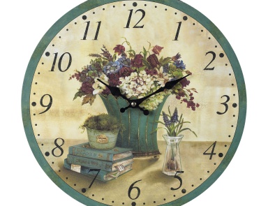 Die Wanduhr Bouquet Clock Sterling