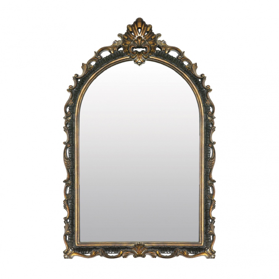 Arched Wall Acanthus Sterling Mirror