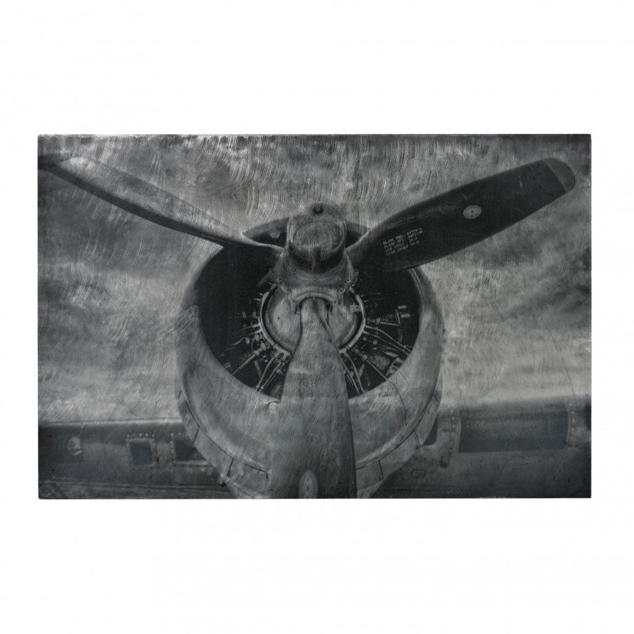 Bild Alton-World War II Airplane Print Etched Print On Aluminum Sterling
