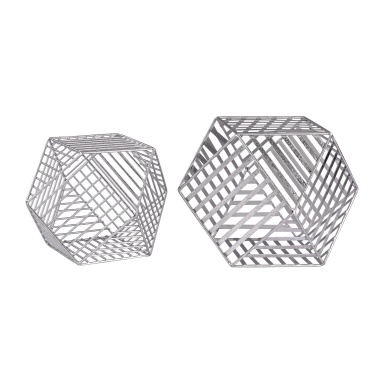 Zubehör Silver Metallic Wire Dodecahedron