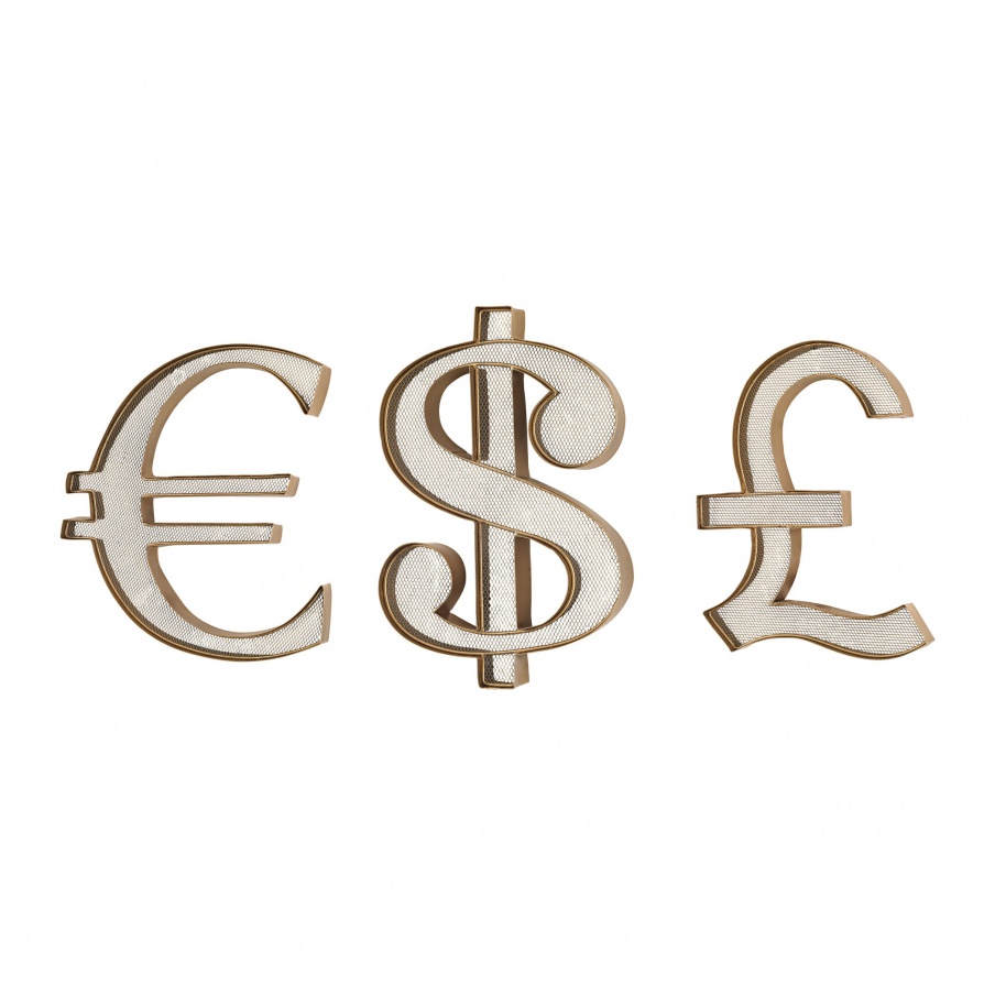 Wand-Dekor-Currency Wall Display Sterling
