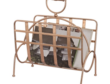 Ständer für Zeitungen (газетница) Geschnallt Rose Gold Magazine Rack Sterling (Ständer)