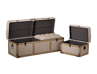 Truhe Belgian Linen Storage Trunks Sterling