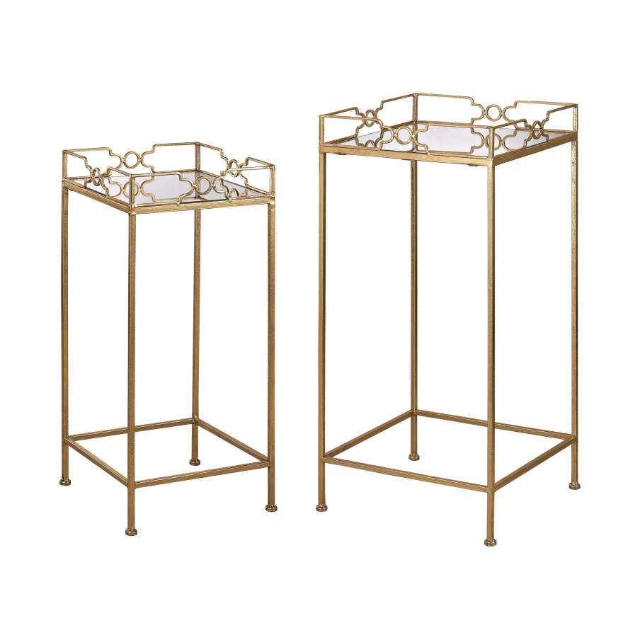 Schreibtisch Bow Tie Mirrored Tables Sterling