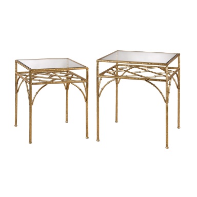Tisch Bamboo Shelf Stacking Tables