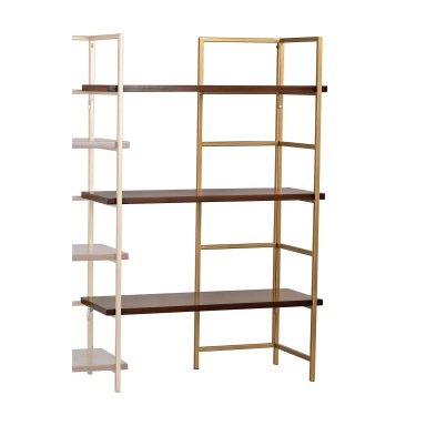 Das Regal Balart Gold and Walnut Extension for Shelf Unit