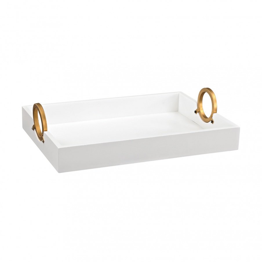 Behälter Gold and White Sterling Tray