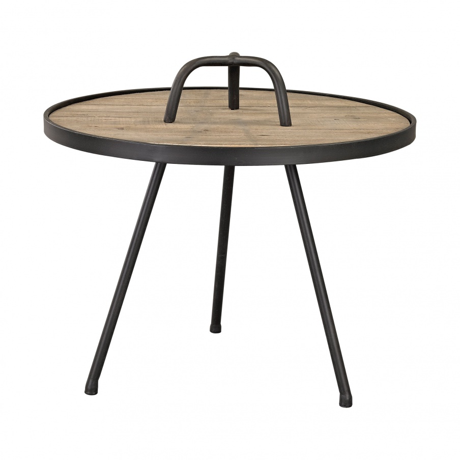 Tisch Washed Oak Accent Table Sterling