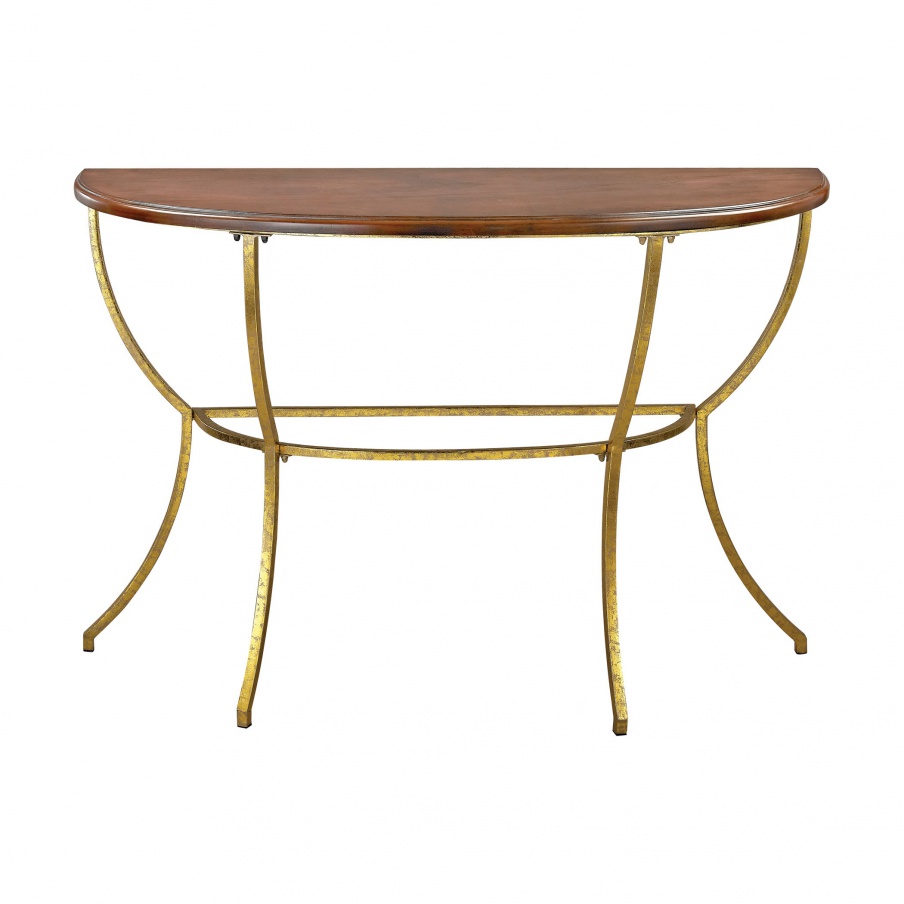 Tisch Balart and Walnut Gold Sterling Console