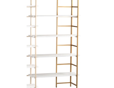Regal White and Gold Shelving Unit Extension Sterling