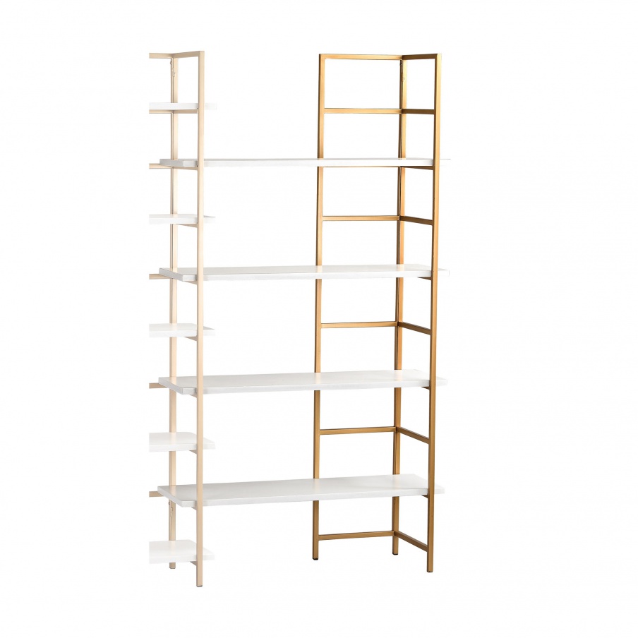 Regal White and Gold Shelving Unit Extension Sterling