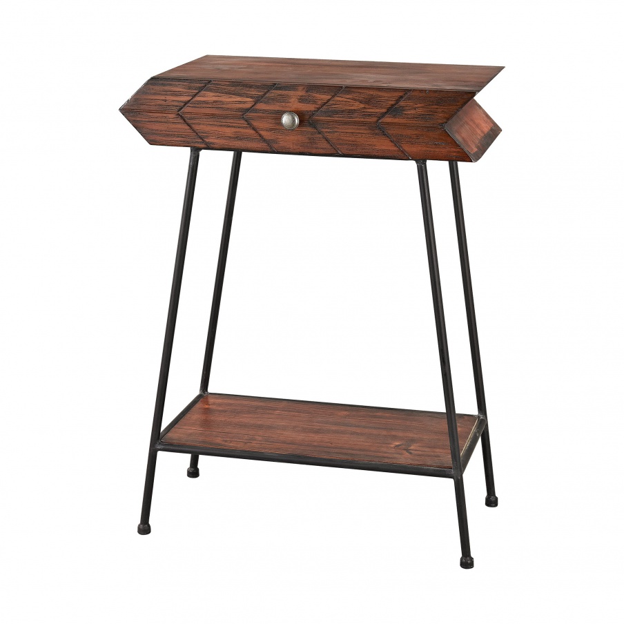 Tisch Arrow Accent Table Sterling