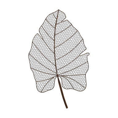 Wand-Dekor-Wire Palm Wedel Wall D