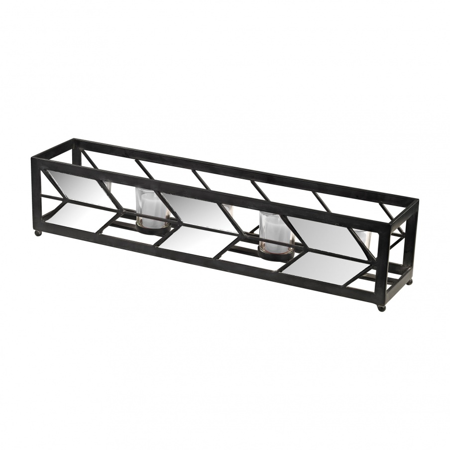 Gespiegelte Kerzenhalter Arrow Tea Light Holder Sterling