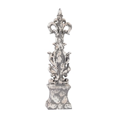 Schiff Aged Plaster Scroll Finial