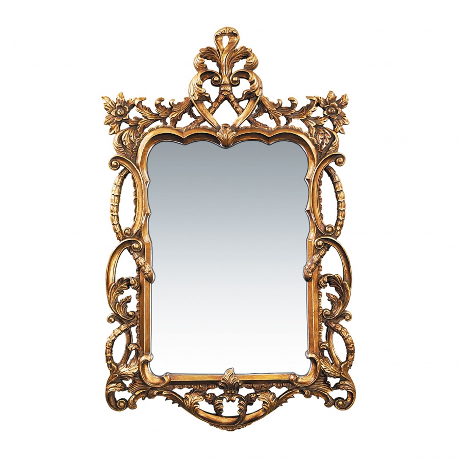Wandhalter Floral Scroll Sterling Mirror