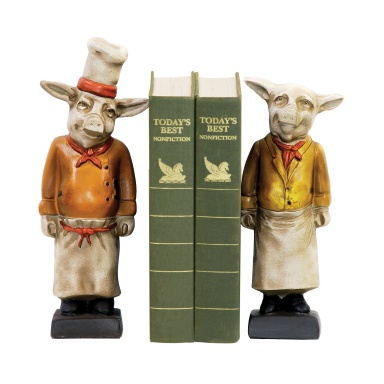 Книгодержатель Pair Chef Pig Bookends