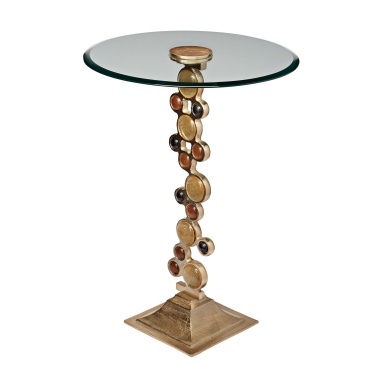Tisch Ruby & Gold Side Table