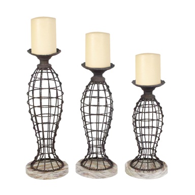 Kerzenhalter Set of 3 Beachcomber Candleholders