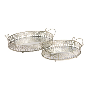 Behälter Set Of 2 Lasko Mirror Trays