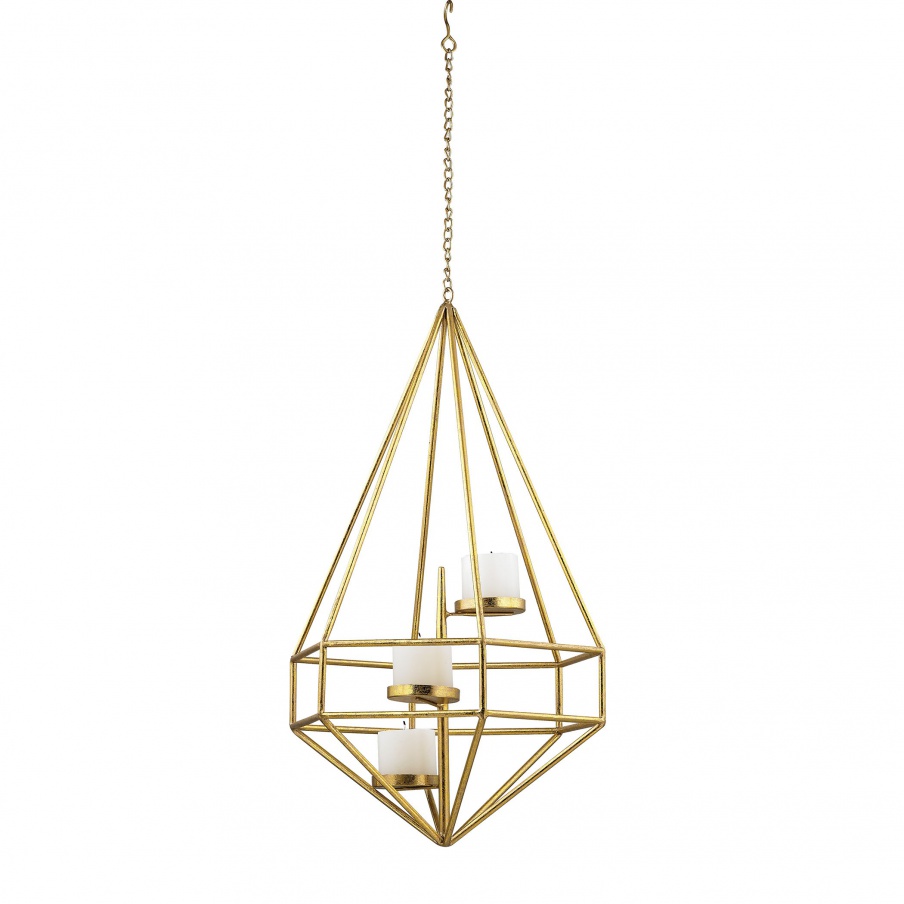 Kerzenhalter Angular Study Hexagon Pillar Light Pendant Sterling