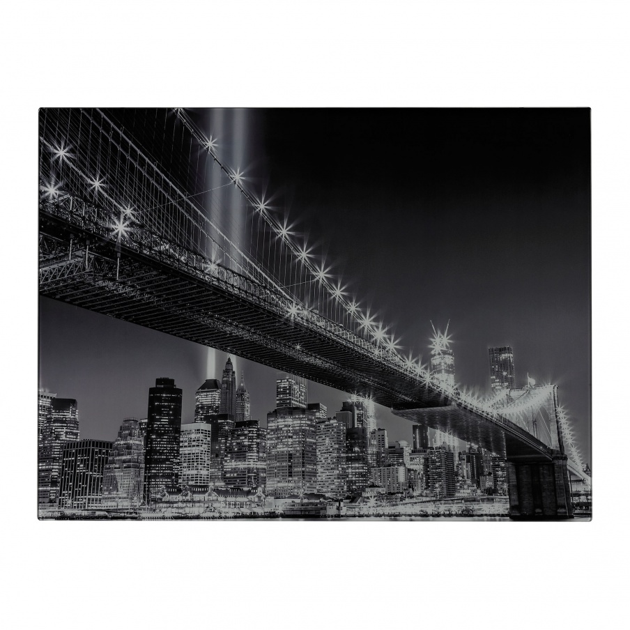 Gemälde Von Williamsburg Bridge Williamsburg Bridge Printed Image On Glass Sterling