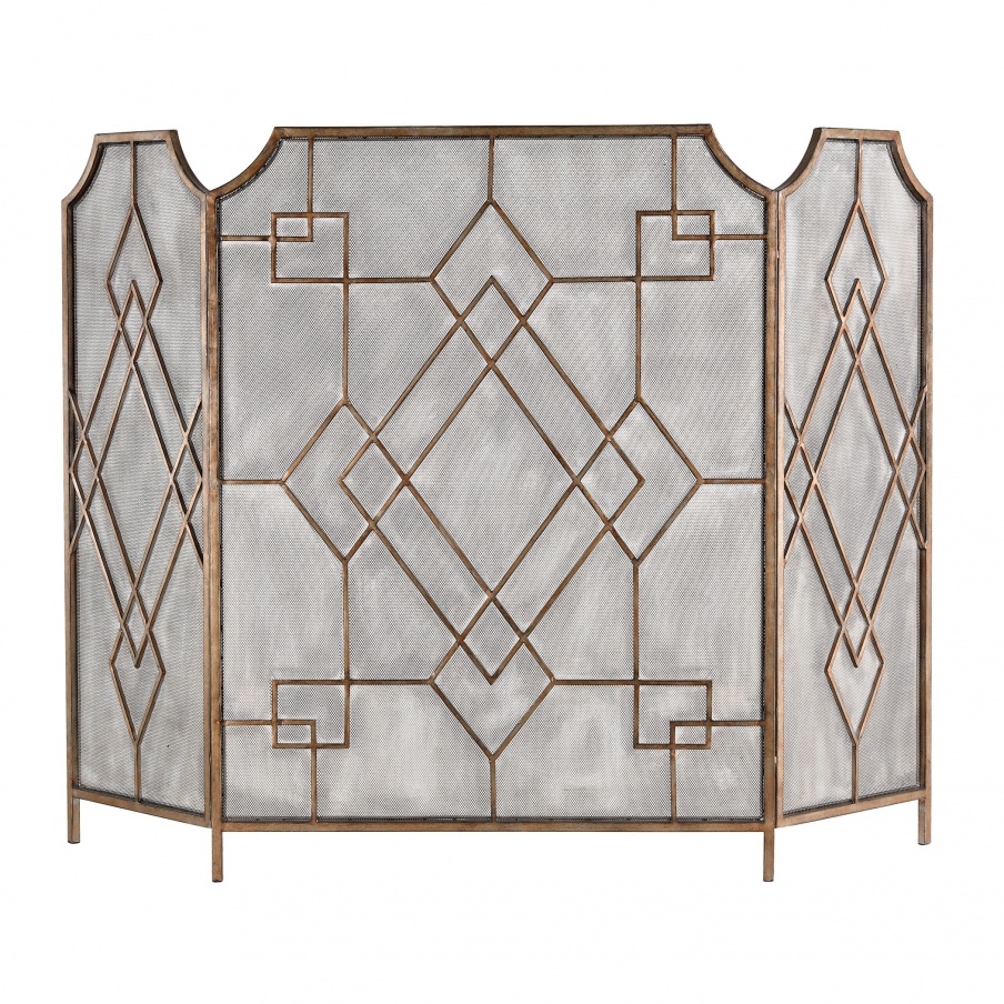 Zubehör Diamond Iron Work Fire screen Sterling
