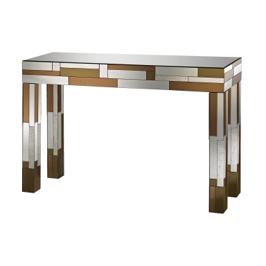 Tisch Copper Geometric Console