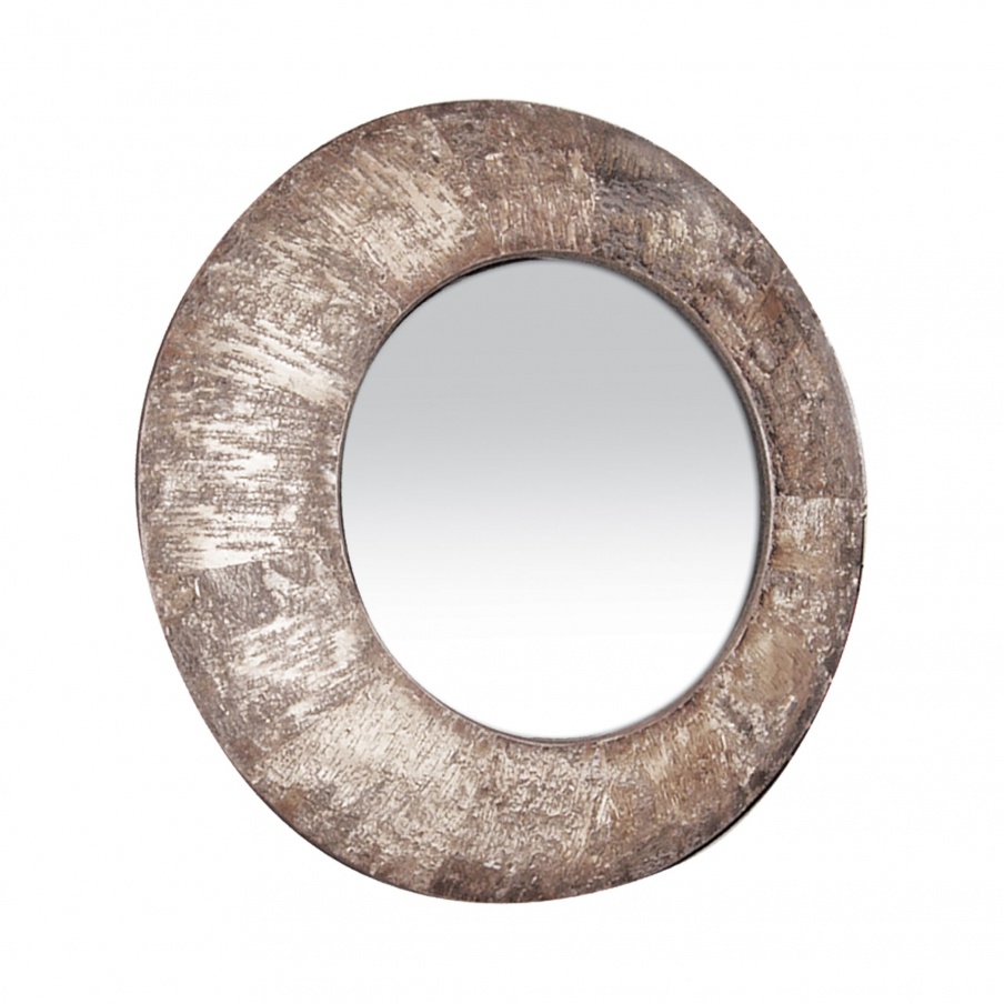 Wandhalter Natural Birch Bark Sterling Mirror