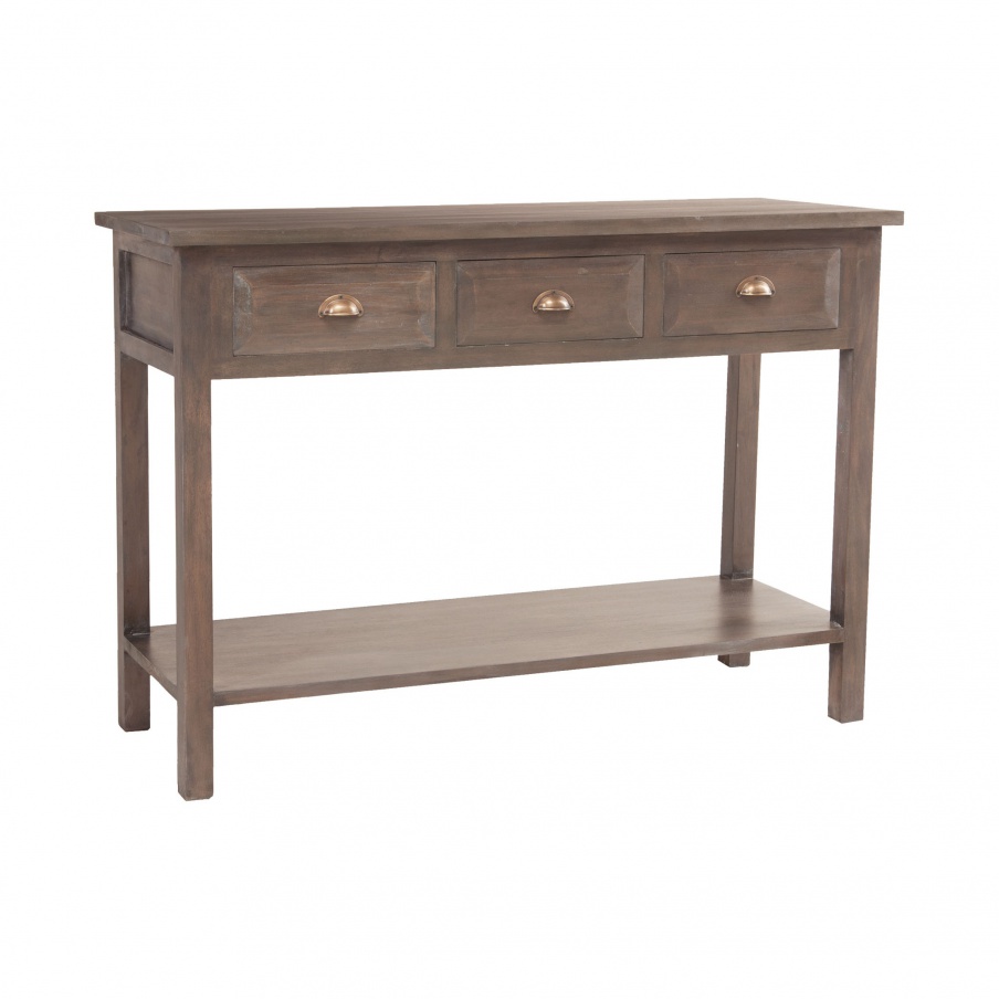 Konsole Montauk 3-Drawer Console Sterling