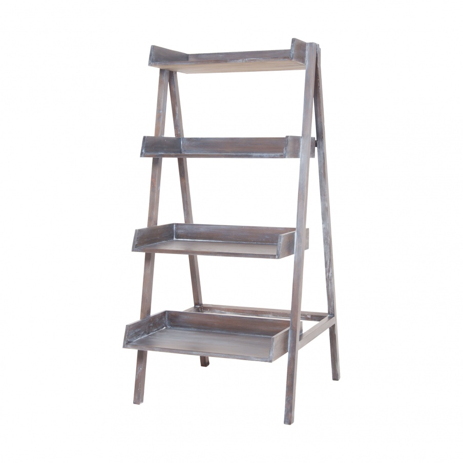 Das Regal Grey Wash Stack Ladder Sterling