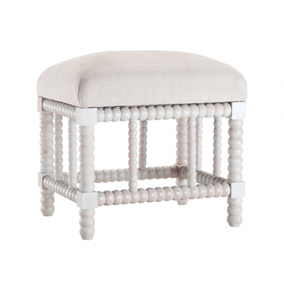 Bench Turned Spool-Stool Sterling